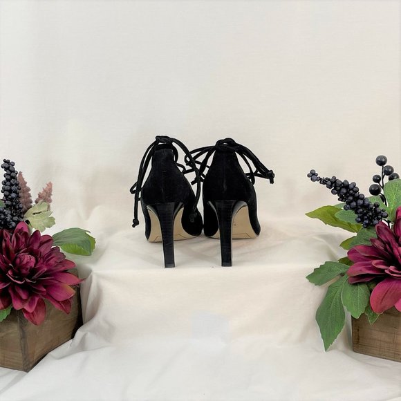 Suede Lace-Up Pumps | Tahari - Picture 3 of 4